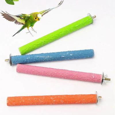 Bird Claw Beak Grinding Bar Standing Stick Parrot Station Pole Bird Supplies Parrot Grinding Stand Claws Cage Accessories - Slobuy
