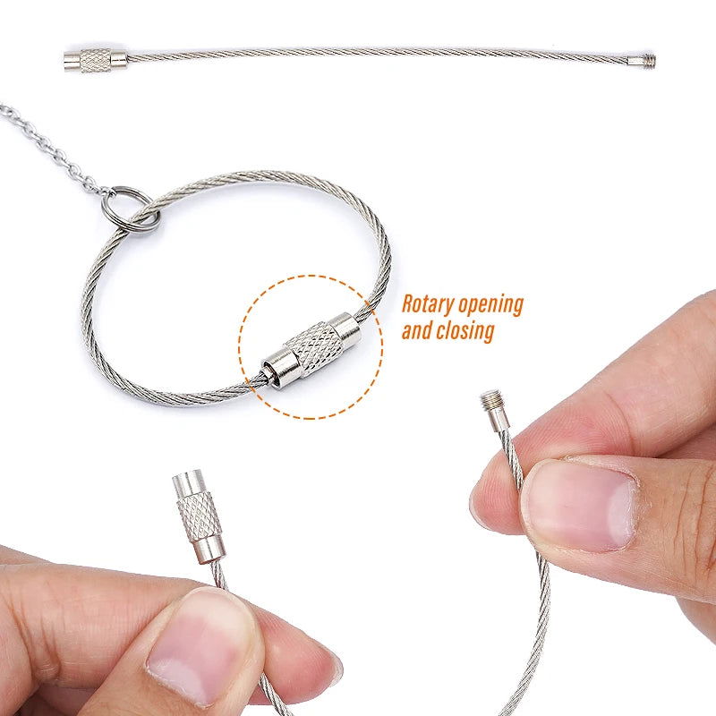 Bird Parrot Foot Chain Stainless Steel Ankle Foot Ring Stand Chain Outdoor Flying Training Starling  Pigeon  Bird Accessories - Slobuy