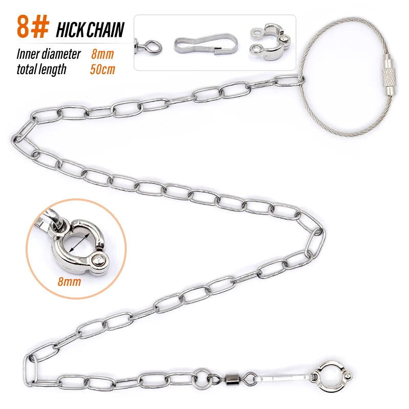 Bird Parrot Foot Chain Stainless Steel Ankle Foot Ring Stand Chain Outdoor Flying Training Starling  Pigeon  Bird Accessories - Slobuy
