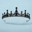 Black Big Rhinestone Crystal Rhinestone Party Wedding Hair Jewelry Accessories Birthday Tiaras Halloween Crown Women - Slobuy