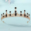 Black Big Rhinestone Crystal Rhinestone Party Wedding Hair Jewelry Accessories Birthday Tiaras Halloween Crown Women - Slobuy