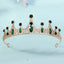 Black Big Rhinestone Crystal Rhinestone Party Wedding Hair Jewelry Accessories Birthday Tiaras Halloween Crown Women - Slobuy