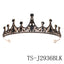 Black Big Rhinestone Crystal Rhinestone Party Wedding Hair Jewelry Accessories Birthday Tiaras Halloween Crown Women - Slobuy