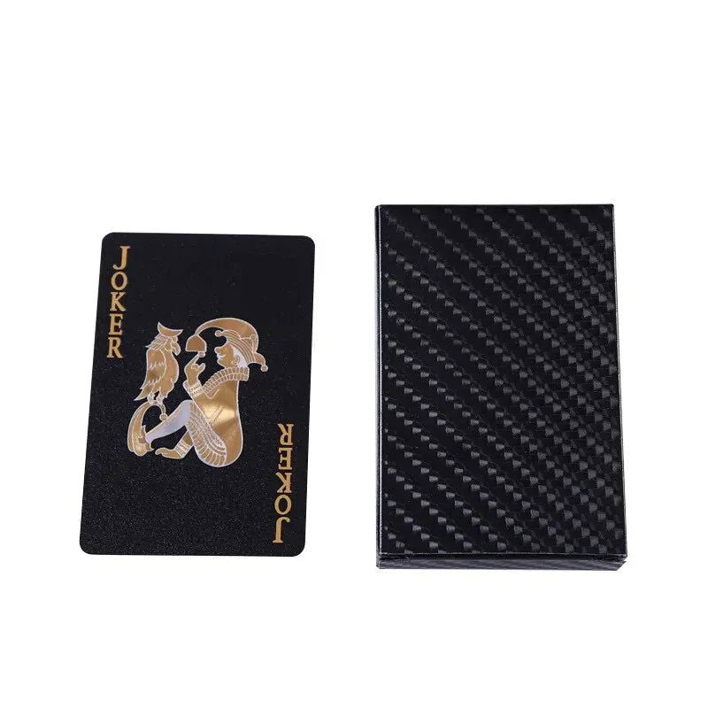 Black Gold Playing Card Game Card Waterproof Creative Magic Tools Chessboard Game Props For Home Holiday Classic Party Game - Slobuy