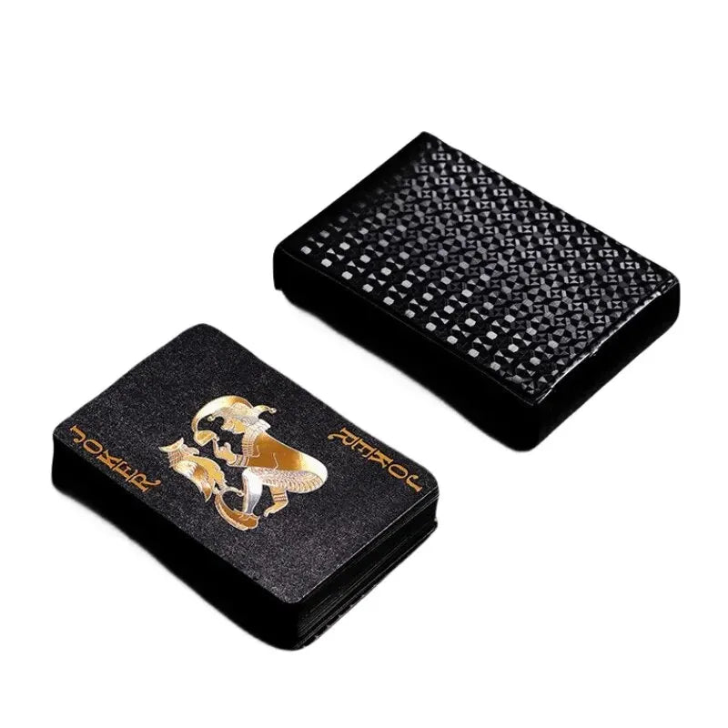 Black Gold Playing Card Game Card Waterproof Creative Magic Tools Chessboard Game Props For Home Holiday Classic Party Game - Slobuy