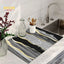 Black Marbling Super Absorbent Tableware Dish Drying Mat Kitchen Bottle Anti-slip Rug Luxury Kettle Dinnerware Bar Counter Tool - Slobuy