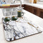 Black Marbling Super Absorbent Tableware Dish Drying Mat Kitchen Bottle Anti-slip Rug Luxury Kettle Dinnerware Bar Counter Tool - Slobuy