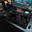 Black Mouse Pad Rug Deskpad Slipmat 90x40 Mat Computer Beat Pad Desk Protection Rubber Mouse Pad - Slobuy