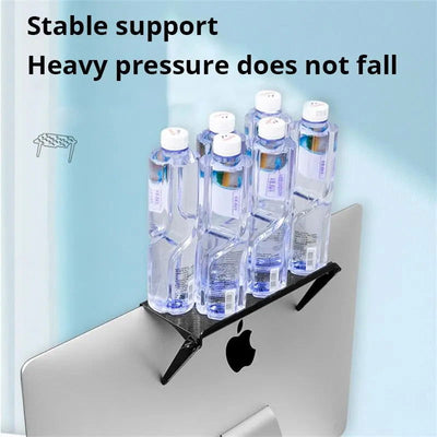 1pc White/Black TV Set Top Box Storage Rack Remote Control Router Small Accessories Multi Functional Adjustable Hanging Rack - Slobuy