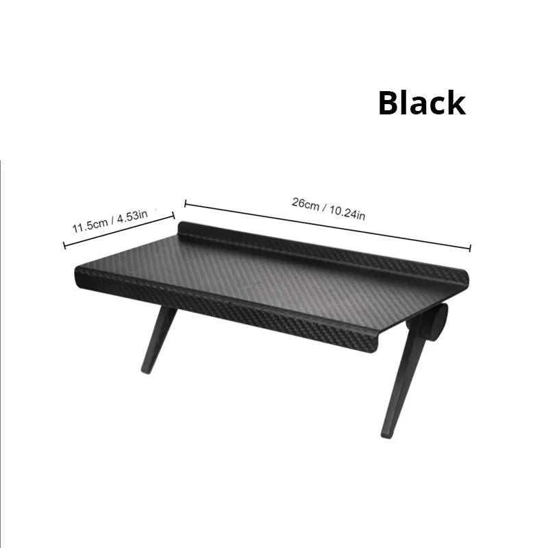 1pc White/Black TV Set Top Box Storage Rack Remote Control Router Small Accessories Multi Functional Adjustable Hanging Rack - Slobuy
