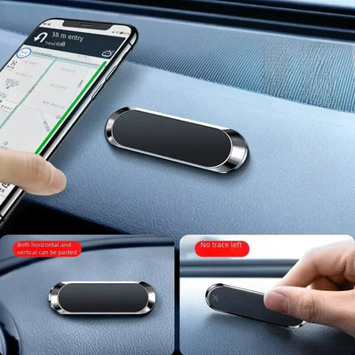 Black Tech Magnetic Car Vent Mount Phone Holder Automobile Accessories Dashboard Sticky Pad Universal Car Bracket - Slobuy