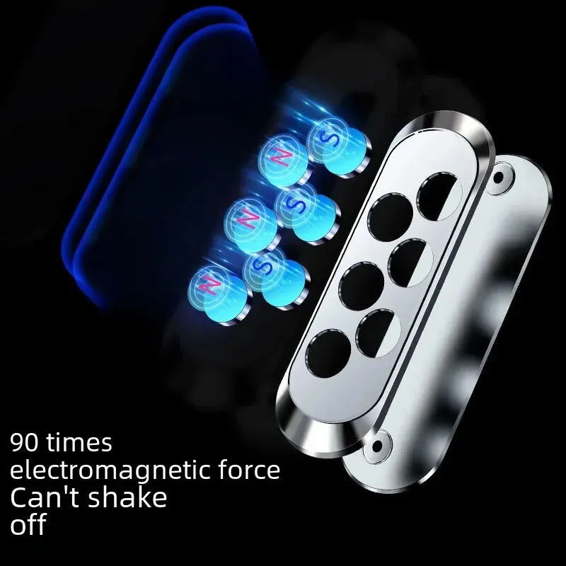 Black Tech Magnetic Car Vent Mount Phone Holder Automobile Accessories Dashboard Sticky Pad Universal Car Bracket - Slobuy