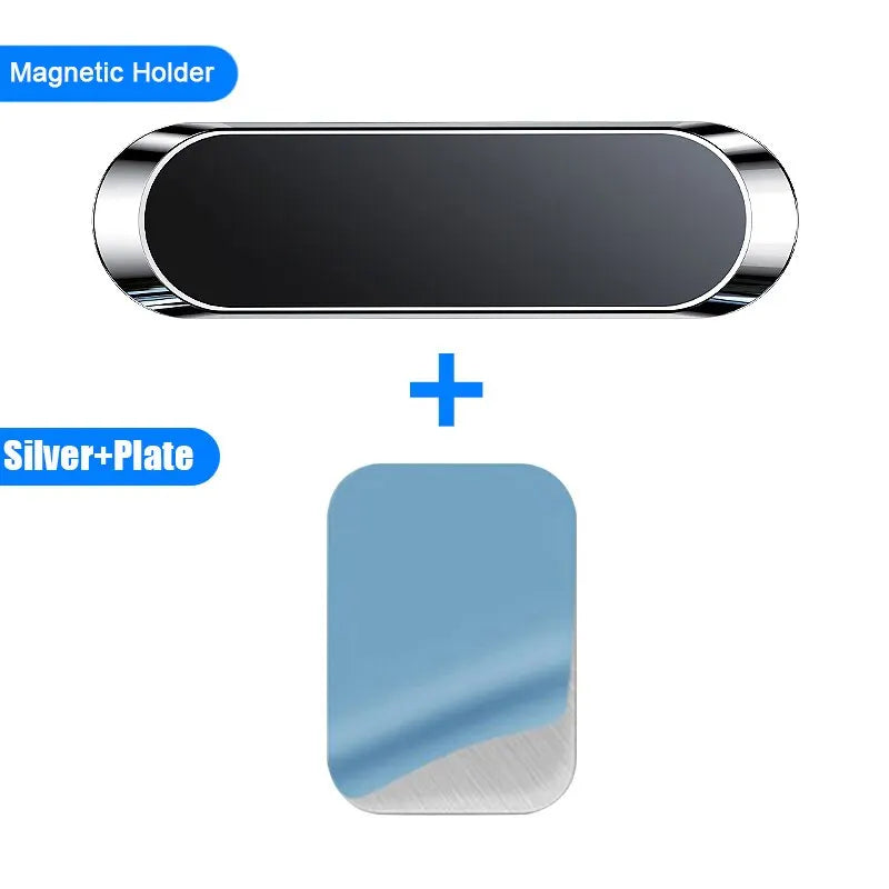 Black Tech Magnetic Car Vent Mount Phone Holder Automobile Accessories Dashboard Sticky Pad Universal Car Bracket - Slobuy