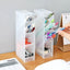 1pc White/Black Transparent Multifunctional Large Capacity Desktop Stationery Pencil Storage Box - Slobuy