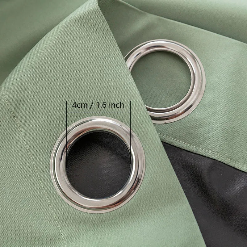 Blackout Curtains for Living Room  Full Light Blocking Drapes With Black Backing Thermal Insulated Grommet Panels for Bedroom - Slobuy