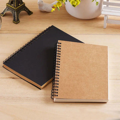 Blank Notebook A5 A6 Spiral Sketchbook Graffiti Notebook Diary Jouranl school supplies 50 Sheets Kawaii korean stationery - Slobuy