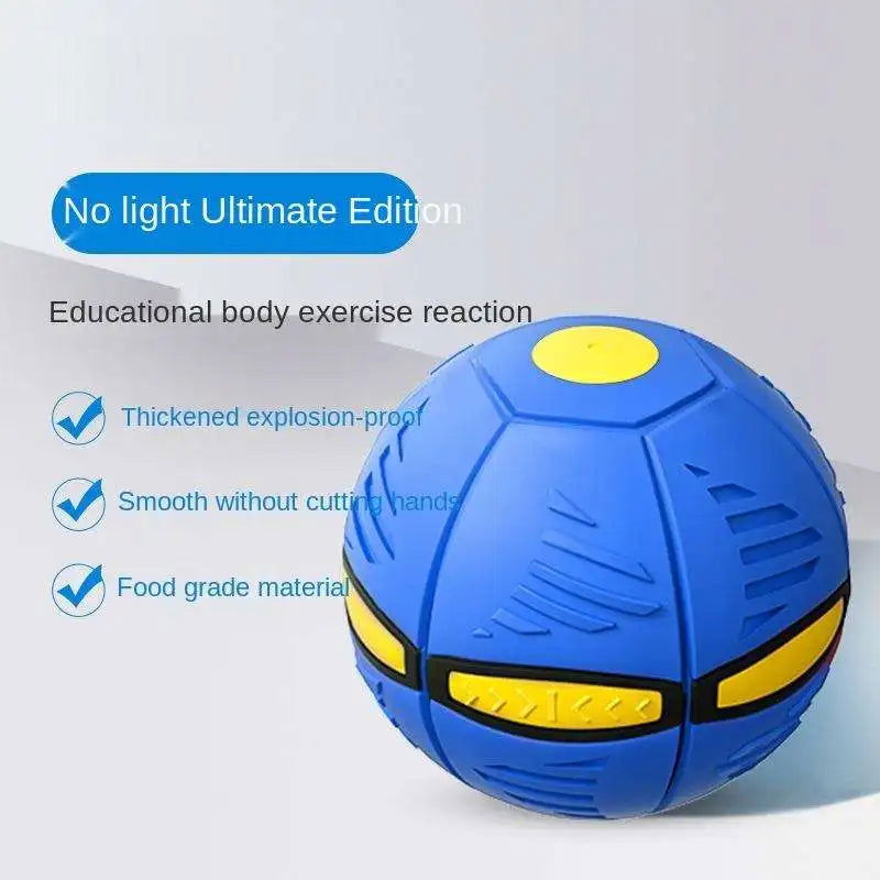 Blue Flying Saucer Ball Outdoor Parent Children Toy Foot Magic Deformation Foot Pressure Decompression Vent Ball - Slobuy