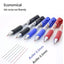 23pcs Retractable Ballpoint Pen Large Capacity 0.5mm Ballpoint Pen Black/Red/Blue Replaceable Refill Stationery School Supplies - Slobuy
