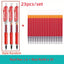 23pcs Retractable Ballpoint Pen Large Capacity 0.5mm Ballpoint Pen Black/Red/Blue Replaceable Refill Stationery School Supplies - Slobuy