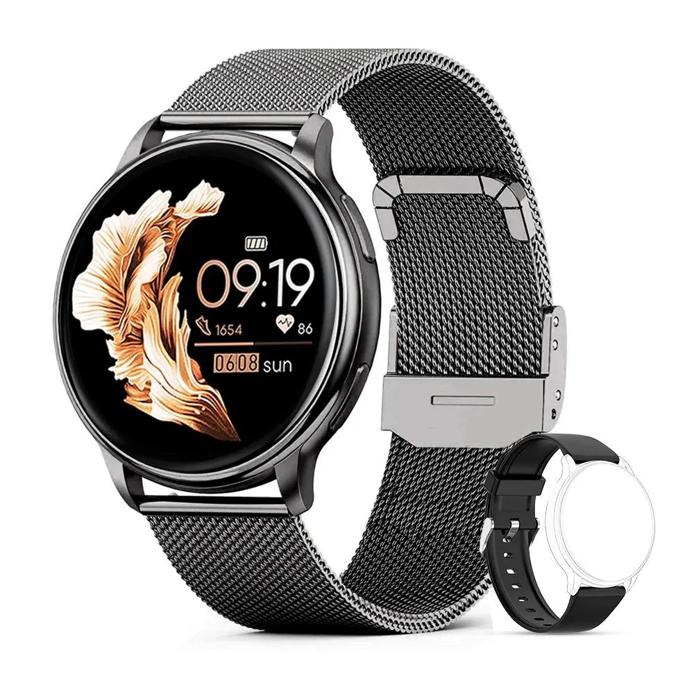 Bluetooth Call Smart Watch Women Custom Dial Steel Watches Men Sports Fitness Tracker Heart Rate Smartwatch For Android IOS G35 - Slobuy