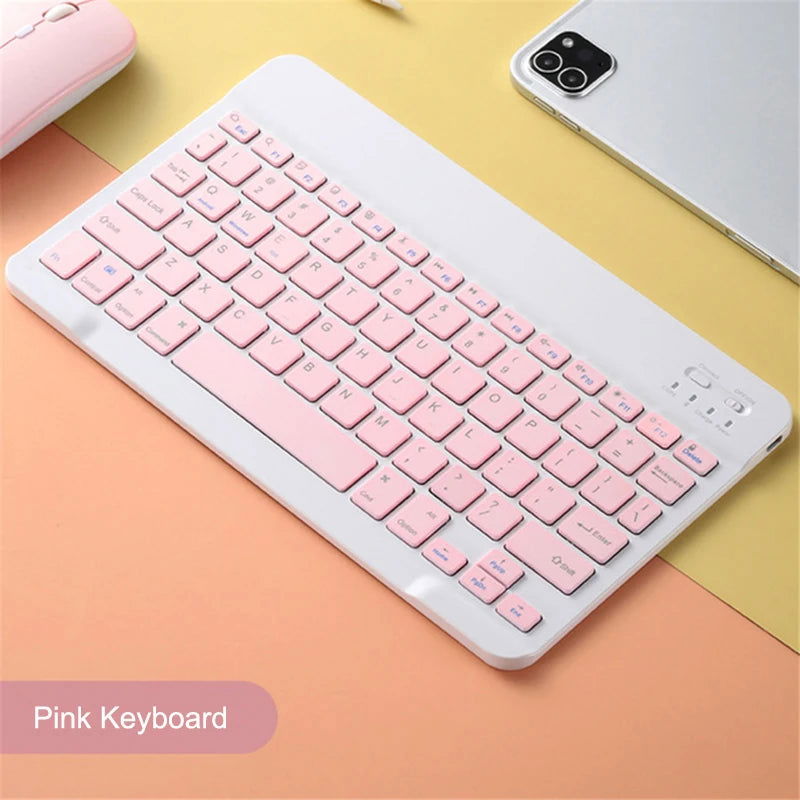 Bluetooth Keyboard and Mouse For iPad Xiaomi Samsung Huawei Phone Tablet Slim Mini Wireless Keyboard For Android IOS Windows - Slobuy