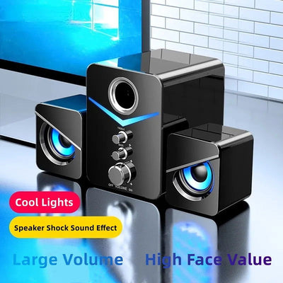 Bluetooth Speaker Home Theater Sound System Mini Speakers Desktop Computer MP3 Player Audio for PC Phone Subwoofer Multi-media - Slobuy