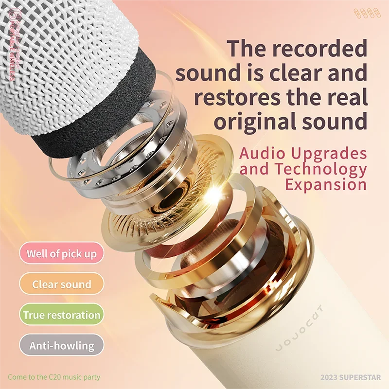 Bluetooth Speaker With 1-2 Wireless Microphone Support Karaoke TF Card FM Play HIFI Bass Handsfree Call Children's Birthday Gift - Slobuy