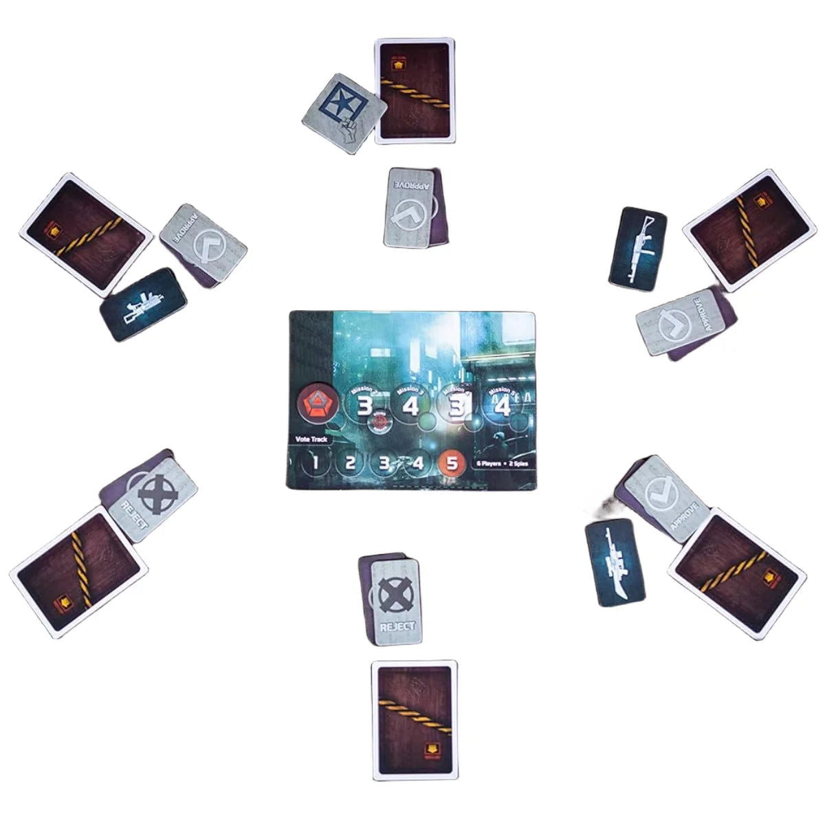 Board Game： The Resistance Card game for family gatherings Christmas Halloween Thanksgiving gifts - Slobuy