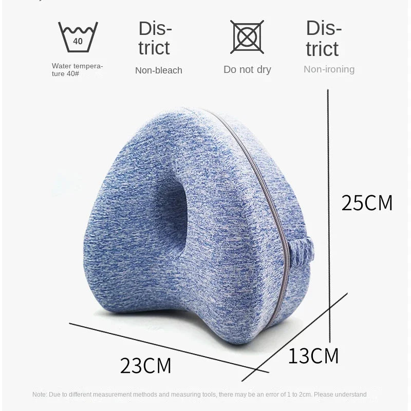 Body Memory Cotton Leg Pillow Home Foam Pillow Sleeping Orthopedic Sciatica Back Hip Joint for Pain Relief Thigh Leg Pad Cushion - Slobuy