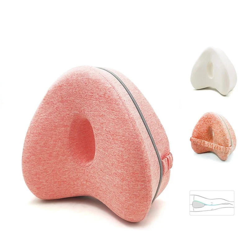 Body Memory Cotton Leg Pillow Home Foam Pillow Sleeping Orthopedic Sciatica Back Hip Joint for Pain Relief Thigh Leg Pad Cushion - Slobuy