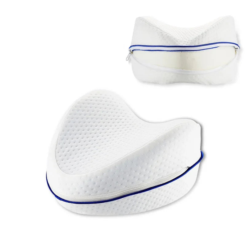 Body Memory Cotton Leg Pillow Home Foam Pillow Sleeping Orthopedic Sciatica Back Hip Joint for Pain Relief Thigh Leg Pad Cushion - Slobuy