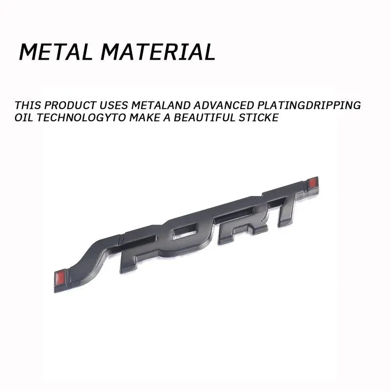 Body Stickers 3D Three Dimensional SPORT Sports English Personalized Car Logo Metal Car Stickers Decorative Labeling 1PC - Slobuy