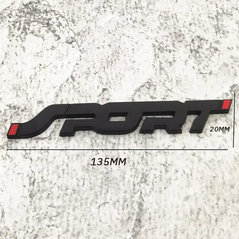 Body Stickers 3D Three Dimensional SPORT Sports English Personalized Car Logo Metal Car Stickers Decorative Labeling 1PC - Slobuy