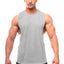 Bodybuilding Tank Tops Men Sports Sleeveless shirt Muscle guys Vest Fitness Drop Armhole Solid Tops Tees Cotton Gym Singlets - Slobuy
