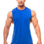 Bodybuilding Tank Tops Men Sports Sleeveless shirt Muscle guys Vest Fitness Drop Armhole Solid Tops Tees Cotton Gym Singlets - Slobuy