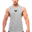 Bodybuilding Tank Tops Men Sports Sleeveless shirt Muscle guys Vest Fitness Drop Armhole Solid Tops Tees Cotton Gym Singlets - Slobuy