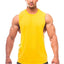 Bodybuilding Tank Tops Men Sports Sleeveless shirt Muscle guys Vest Fitness Drop Armhole Solid Tops Tees Cotton Gym Singlets - Slobuy