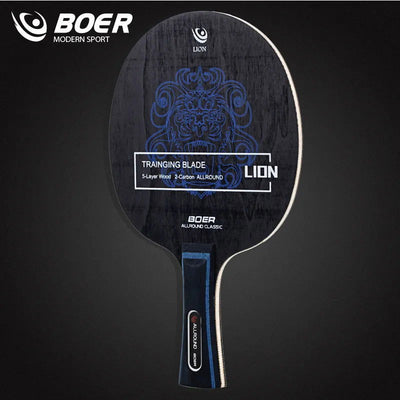 Boer Lion Table Tennis Blade 5+2 Wood Ping Pong Blade Good for Attack with Fine Control - Slobuy