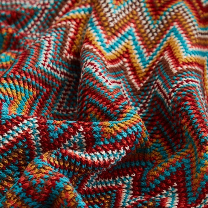 Boho Bed Plaid Blanket Geometry Aztec Baja Blankets Ethnic Sofa Cover Slipcover Decor Throw Wall Hanging Tapestry Rug Cobertor - Slobuy