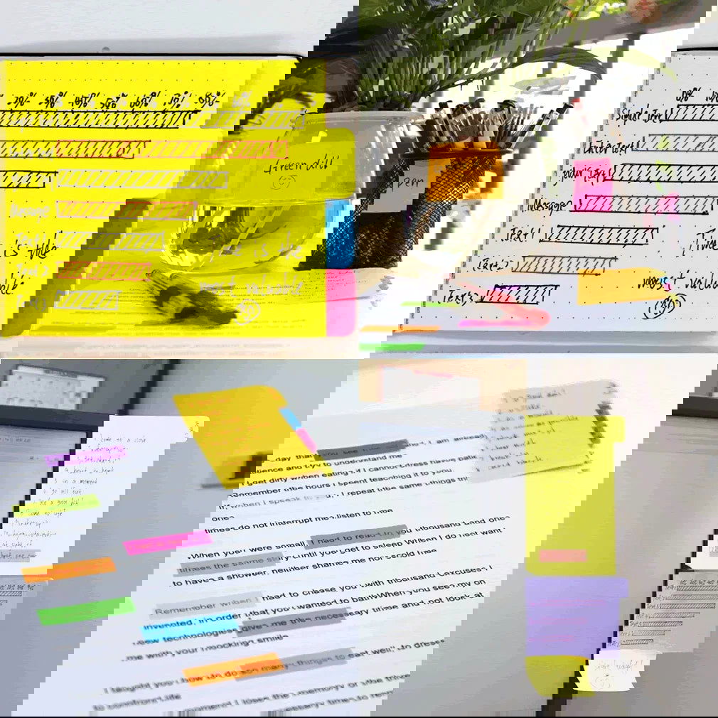 410 Sheets/Book Sticky Notes Creative Notepad Memo Pads Office School Stationery Adhesive Stickers Posted it Sticky Note Pads - Slobuy
