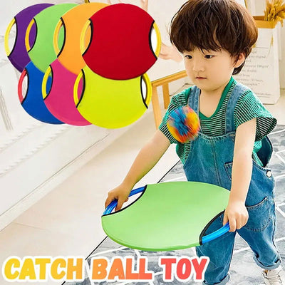 Bouncing Circle Throwing Training Toys Kids Adult Outdoor Interactive Cooperative Games Elastic Paddle Ball Fun Game - Slobuy