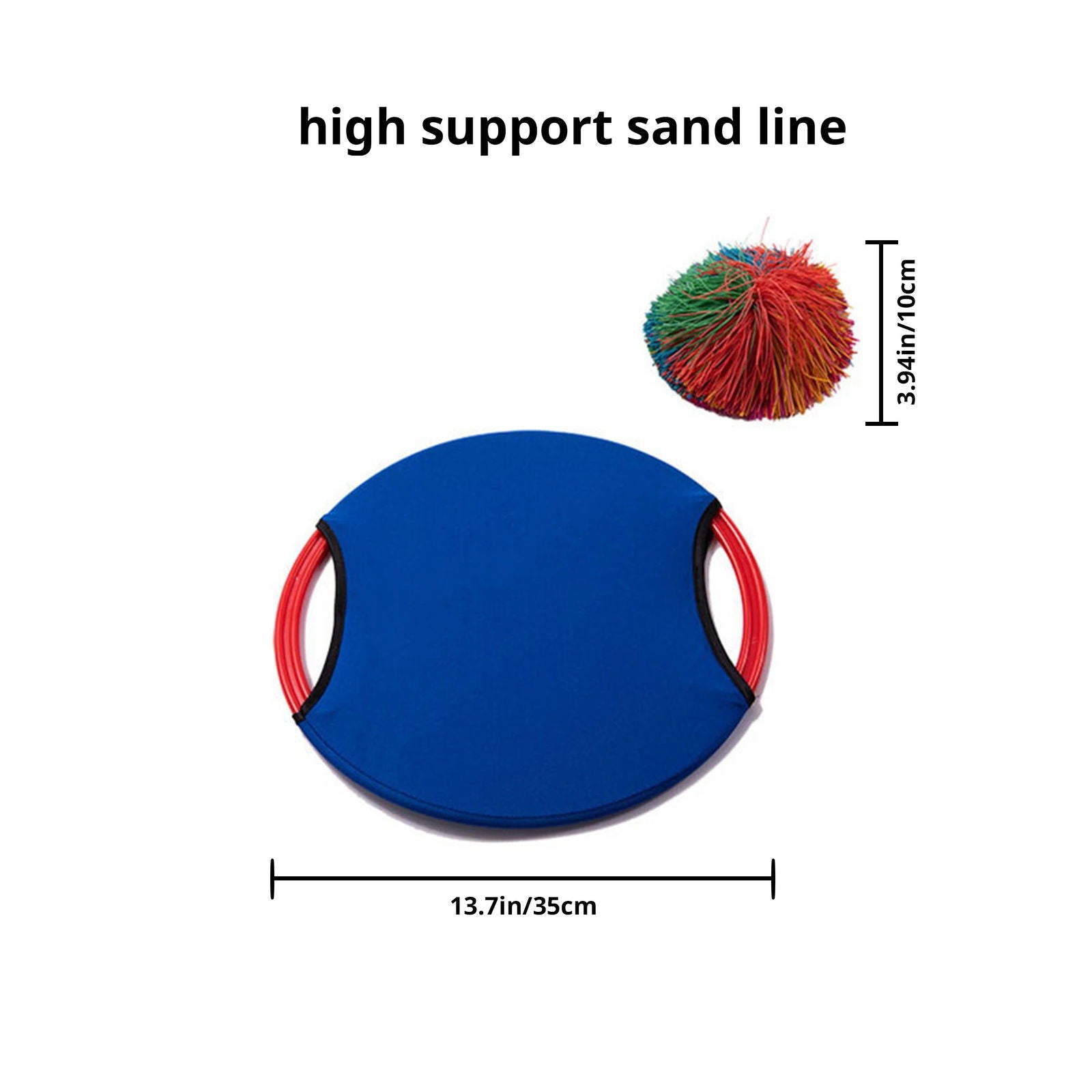 Bouncing Circle Throwing Training Toys Kids Adult Outdoor Interactive Cooperative Games Elastic Paddle Ball Fun Game - Slobuy