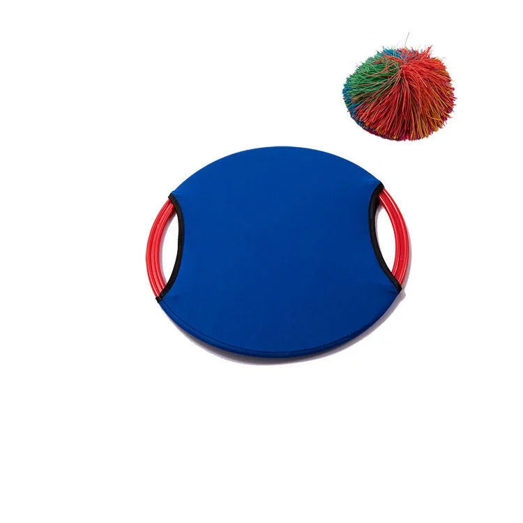 Bouncing Circle Throwing Training Toys Kids Adult Outdoor Interactive Cooperative Games Elastic Paddle Ball Fun Game - Slobuy