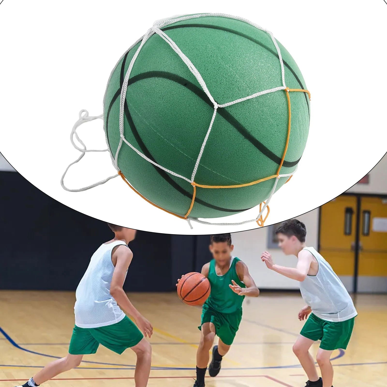 Bouncing Mute Ball Indoor Silent Skip Ball Playground Bounce Basketball Child Sports Toy Games Sponge Ball Sports Toy For Kids - Slobuy