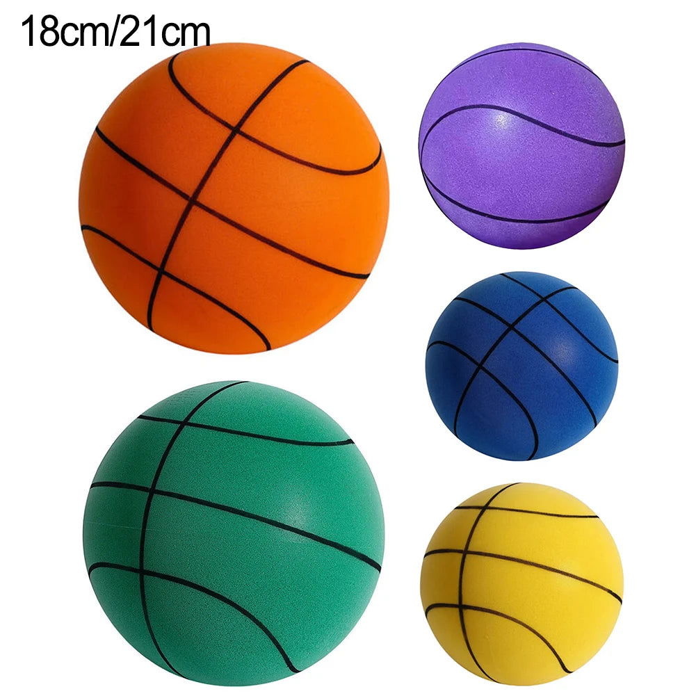 Bouncing Mute Ball Indoor Silent Skip Ball Playground Bounce Basketball Child Sports Toy Games Sponge Ball Sports Toy For Kids - Slobuy