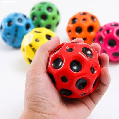 Bouncy Balls Rubber High Bouncing Balls for Kids Sensory Fidget Toys Stress Relief Hole Ball Sports Training Ball Outdoor Games - Slobuy