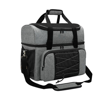 Bowling Bag for 2 Balls Portable Bowling Tote Bag with Padded Ball Holder for Double Ball and Pair of Bowling Shoes up to Mens 1 - Slobuy