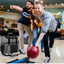 Bowling Bag for 2 Balls Portable Bowling Tote Bag with Padded Ball Holder for Double Ball and Pair of Bowling Shoes up to Mens 1 - Slobuy