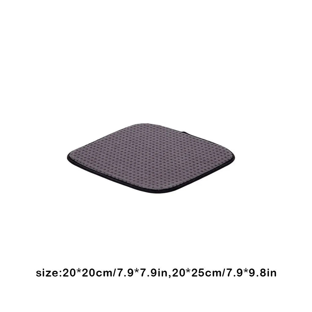 Bowling Ball Towel Nonslip Polyester Cleaning Pad Washable Dust Debris Remover Polisher Pads Equipment for 20x25cm - Slobuy