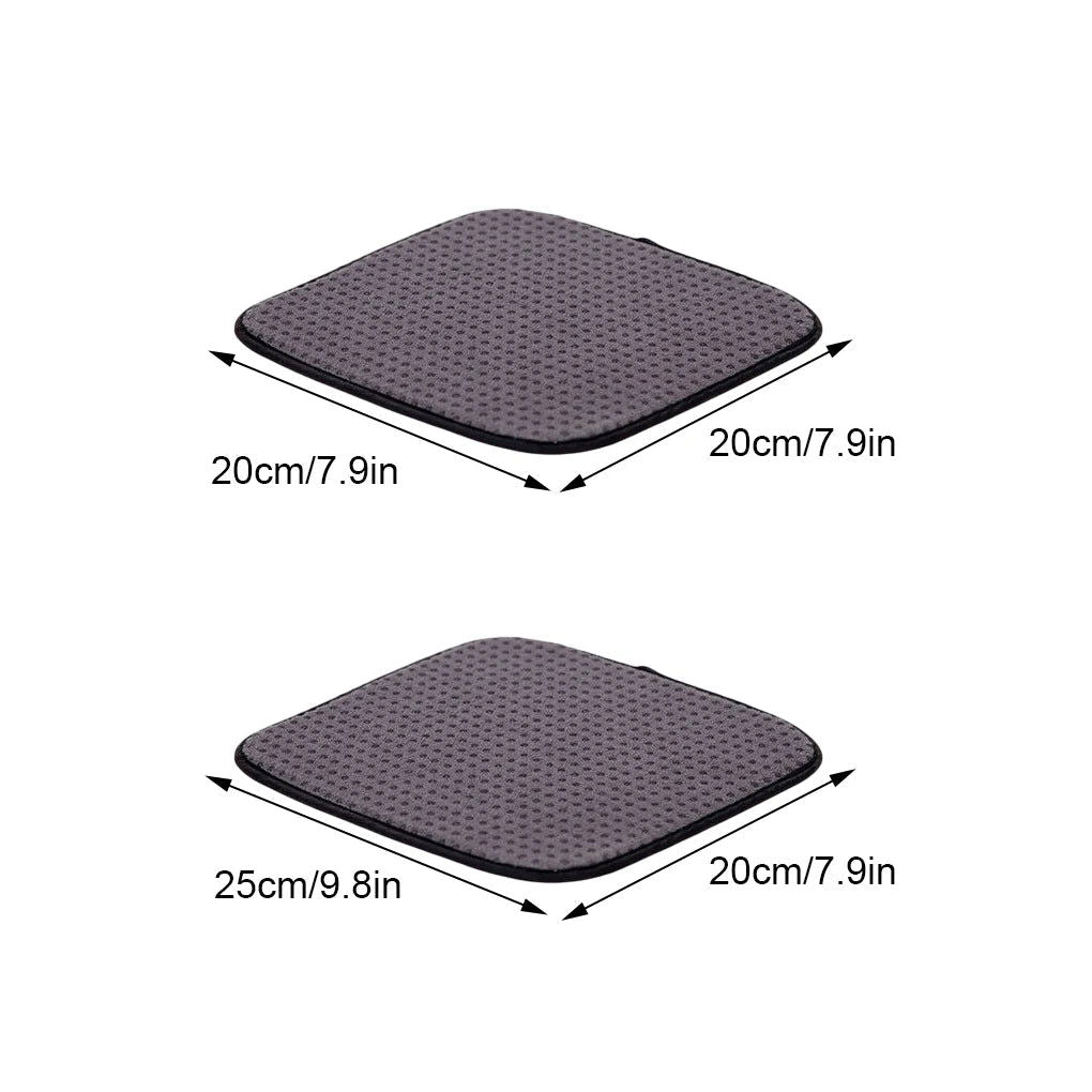 Bowling Ball Towel Nonslip Polyester Cleaning Pad Washable Dust Debris Remover Polisher Pads Equipment for 20x25cm - Slobuy